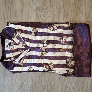 Junction West- Women's Pajama Set, Purple & White, Size Large